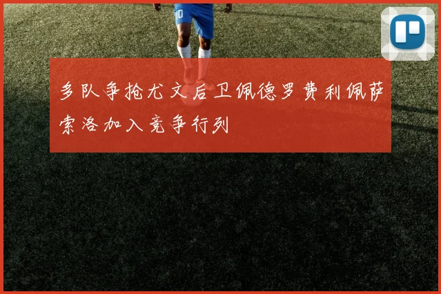 多队争抢尤文后卫佩德罗费利佩萨索洛加入竞争行列